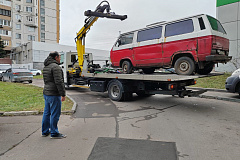 Работа управы района по выявлению брошенных разукомплектованных транспортных средств (БРТС) 25.11.2025